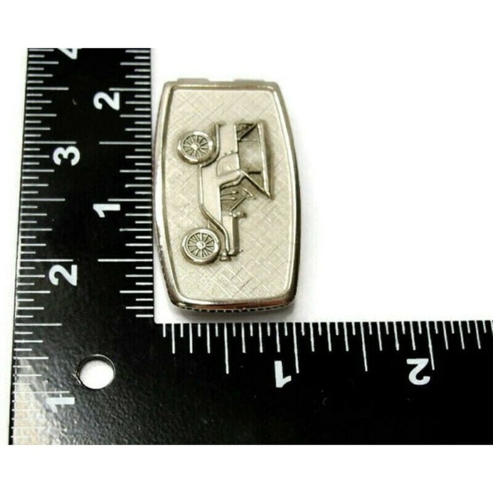 Vintage Anson Money Clip Antique Car Silver Tone Used - Picture 4 of 8